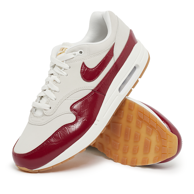 Nike Wmns Air Max 1 LX "Team Red" gris 81657 7