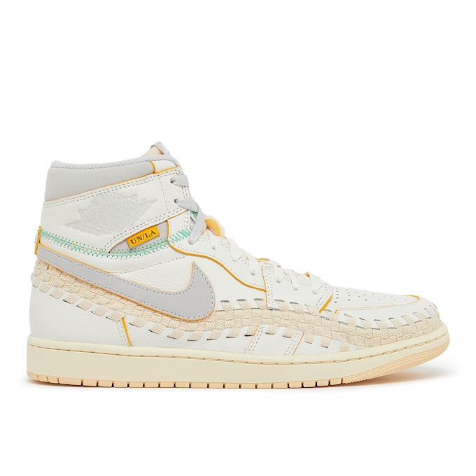 Jordan x UNION LA x BBS Air Jordan 1 Retro High OG "Woven" beige 81920 2