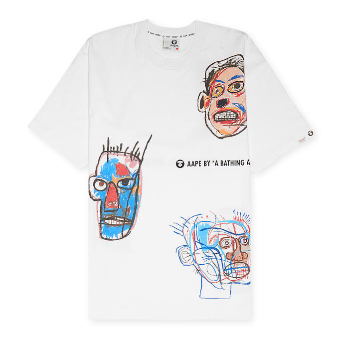 Aape by A Bathing Ape x Jean Michel Basquiat Tee wit 81947 1
