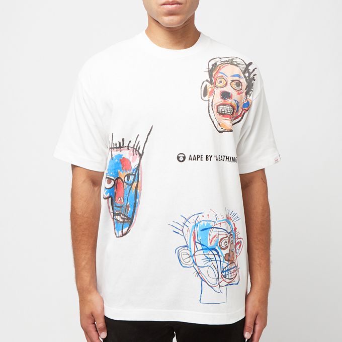 Aape by A Bathing Ape x Jean Michel Basquiat Tee wit 81947 2
