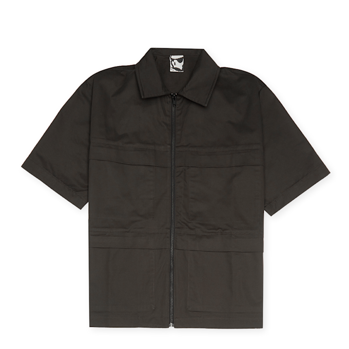 GR10K Solid Shortsleeve Shirt brun 82991 1