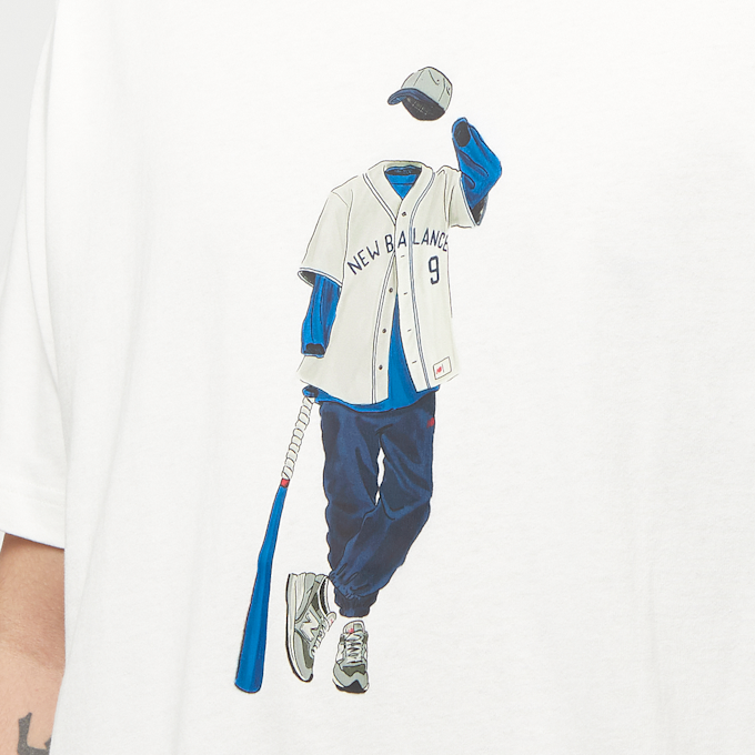 New Balance Athletics Relaxed Basketball T-Shirt weiß 83075 5