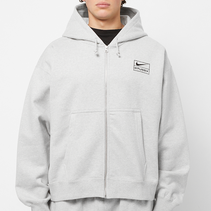 Nike x Stüssy NRG Fleece Hoodie Jacket grey 83533 2
