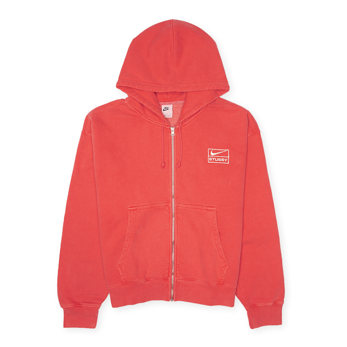 Nike x Stüssy NRG Fleece Hoodie Jacket rood 83556 1