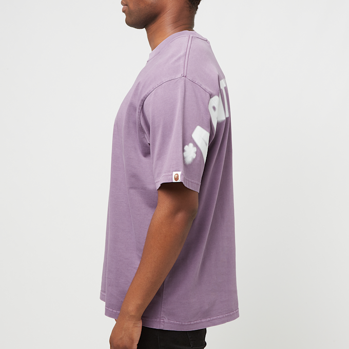 A Bathing Ape Spray Ape Head Garmint Dyed Tee M purple 83779 3
