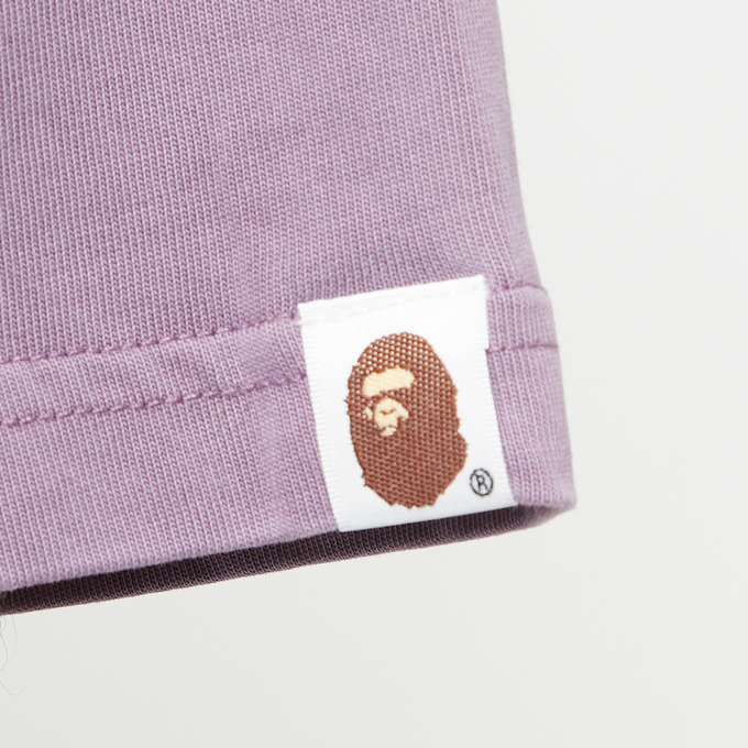 A Bathing Ape Spray Ape Head Garmint Dyed Tee M purple 83779 6