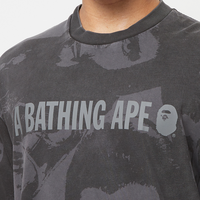 A Bathing Ape Overall Garment Dyed T-Shirt grey 83782 5