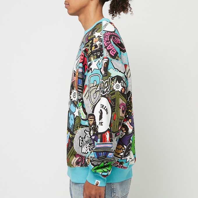 A Bathing Ape Comic Art Crewneck multicolor 83796 3