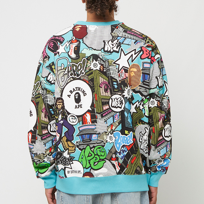 A Bathing Ape Comic Art Crewneck multicolor 83796 4