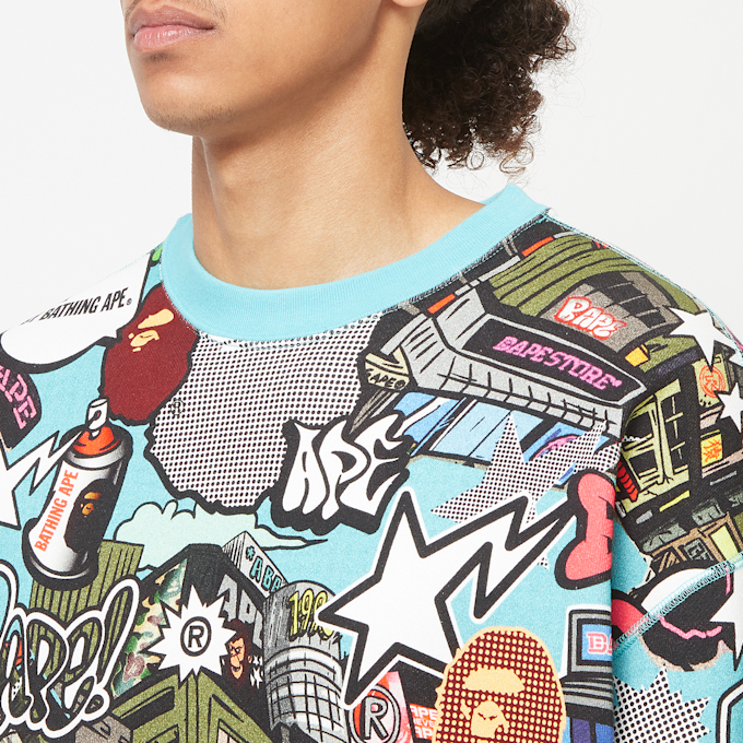 A Bathing Ape Comic Art Crewneck multicolor 83796 5