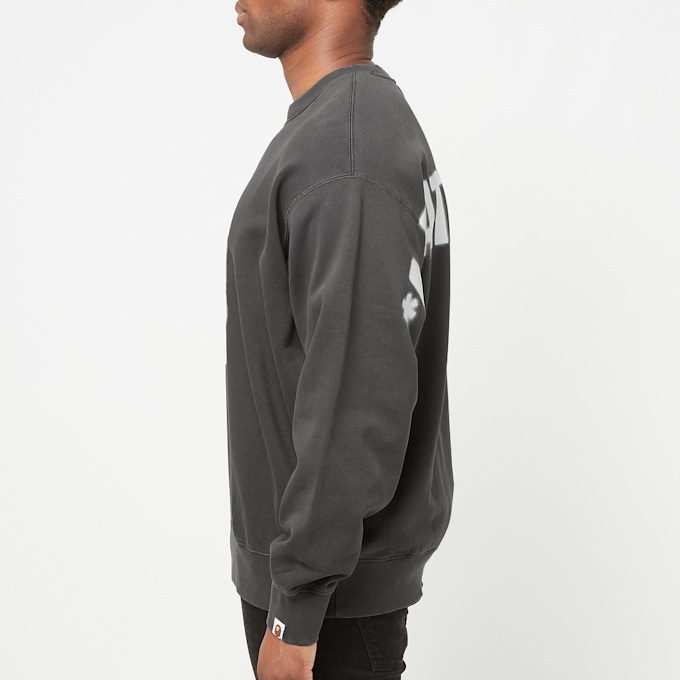 A Bathing Ape Spray Ape Head Garmint Dyed Crewneck M noir 83806 3
