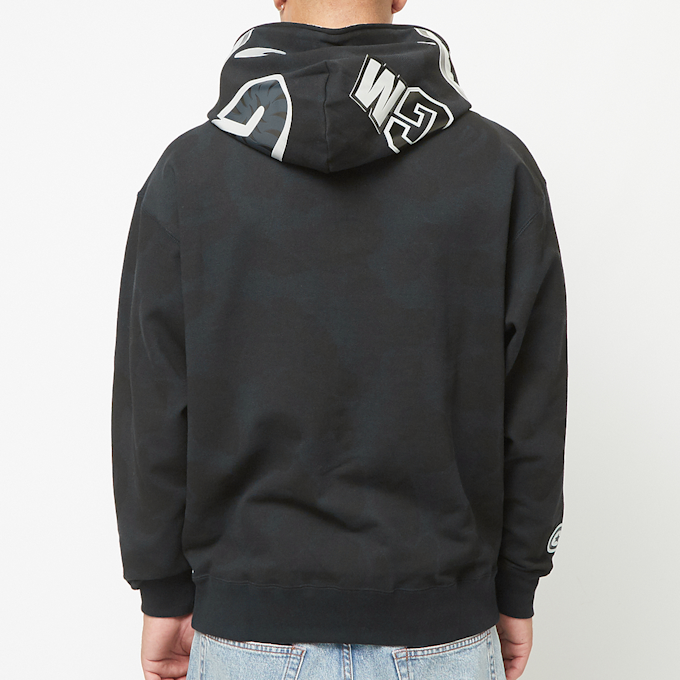 A Bathing Ape Ink Camo Shark Zip Hoodie black 83813 4