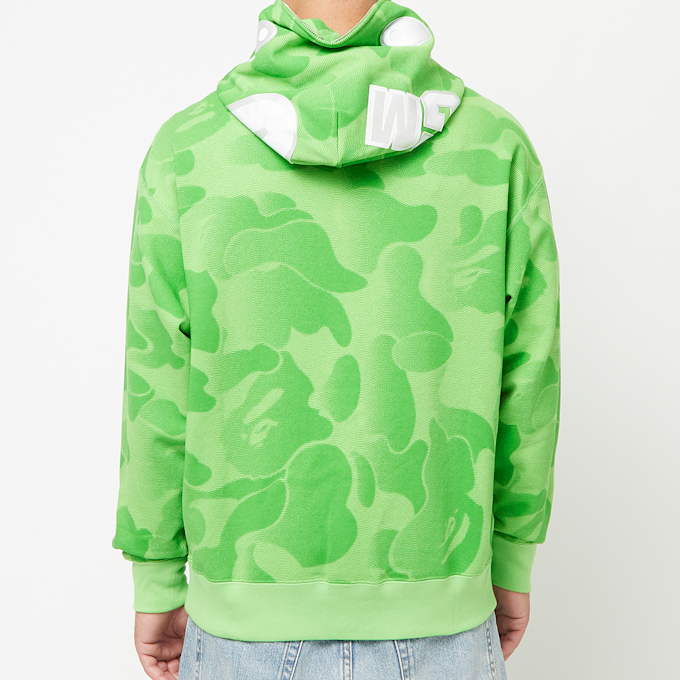 A Bathing Ape Ink Camo Shark Zip Hoodie green 83815 4