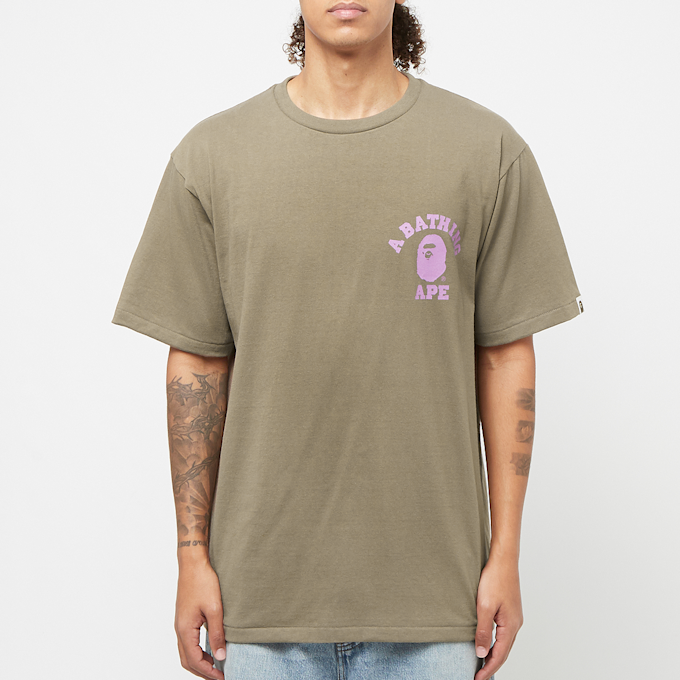 A Bathing Ape Liquid Camo College ATS Tee brown 83820 2