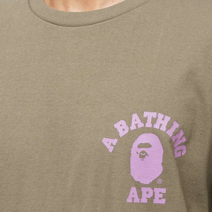 A Bathing Ape Liquid Camo College ATS Tee brown 83820 5