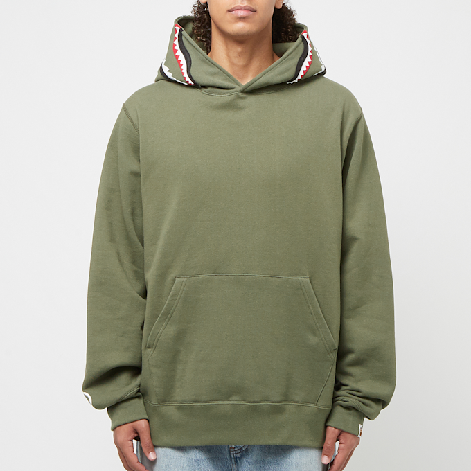 A Bathing Ape Shark Pullover Hoodie green 83822 2