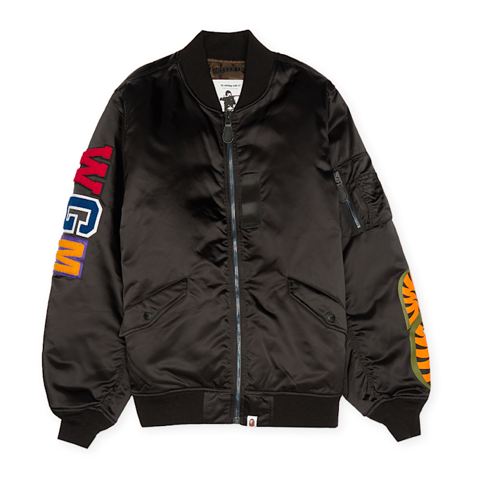 A Bathing Ape Shark MA-1 black 83823 1