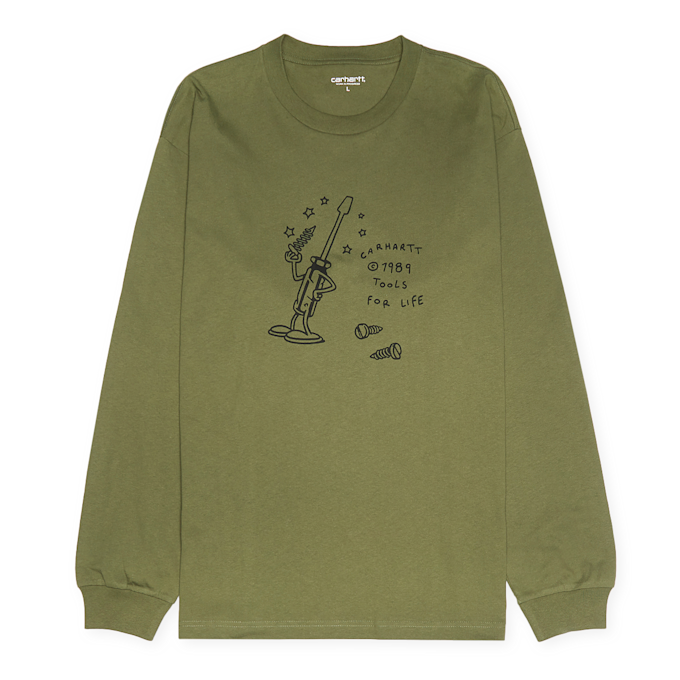 Carhartt WIP Long Sleeve Tools For Life vert 83925 1