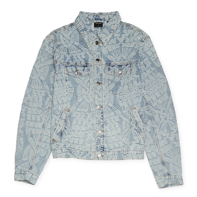 Daily Paper Settle Macrame Denim Jacket blauw 83956 1