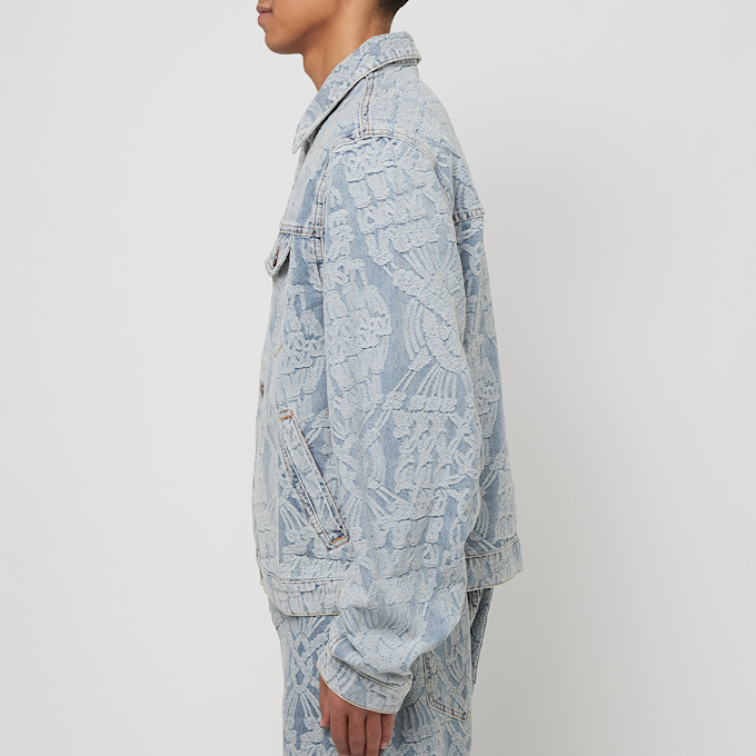Daily Paper Settle Macrame Denim Jacket blauw 83956 3