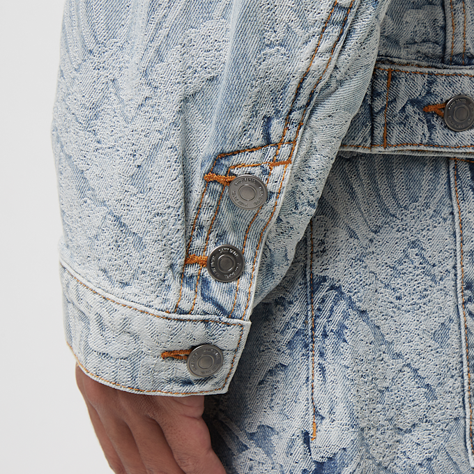 Daily Paper Settle Macrame Denim Jacket blauw 83956 6