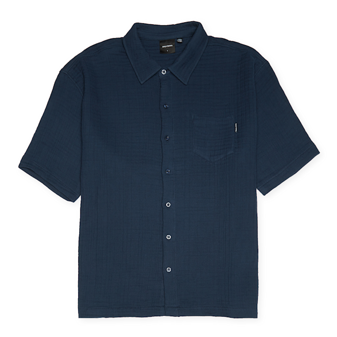 Daily Paper Enzi Seersucker Shortsleeve Shirt bleu 83968 1