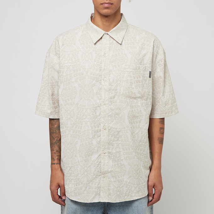 Daily Paper Zuri Macrame Jacquard Shortsleeve Shirt beige 83988 2