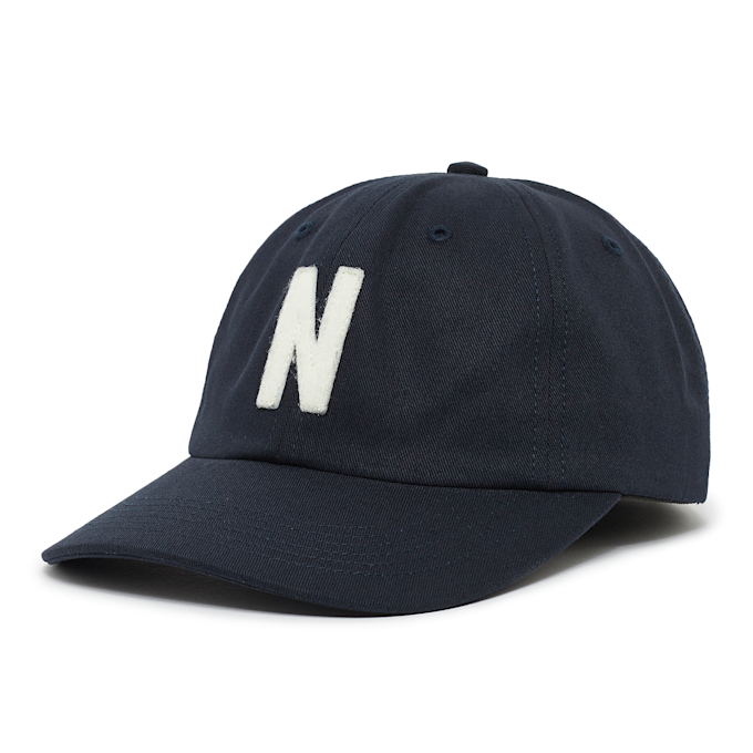 Norse Projects Felt N Twill Sports Cap bleu 84058 1