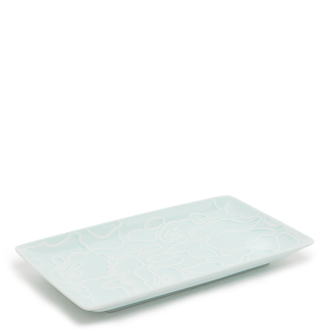 A Bathing Ape Hasamiyaki Square Plate blauw 84390 1