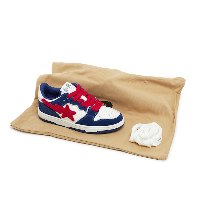 A Bathing Ape Wmns Bape Sk8 Sta #4 L bleu 84408 8