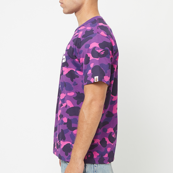 A Bathing Ape Color Camo College Tee purple 84416 3