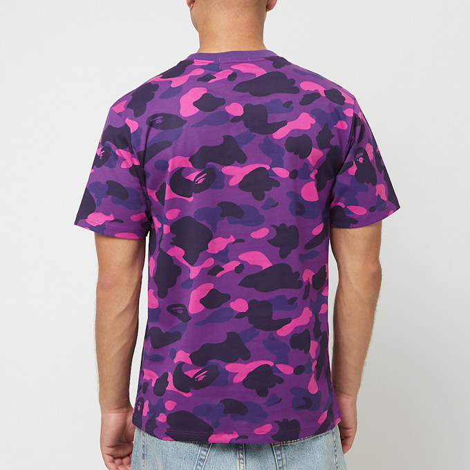 A Bathing Ape Color Camo College Tee purple 84416 4