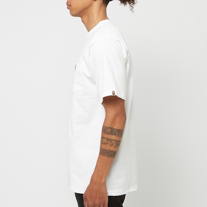 A Bathing Ape One Point Garment Dyed Pocket T-Shirt weiß 84413 3