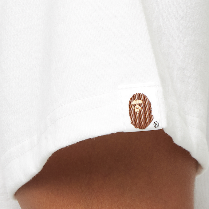 A Bathing Ape One Point Garment Dyed Pocket T-Shirt weiß 84413 6