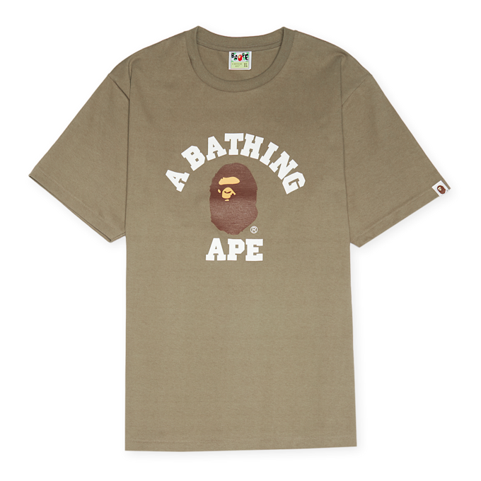 A Bathing Ape College Tee brown 86730 1