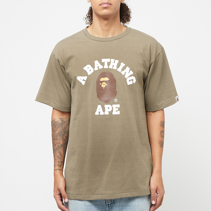 A Bathing Ape College Tee brown 86730 2