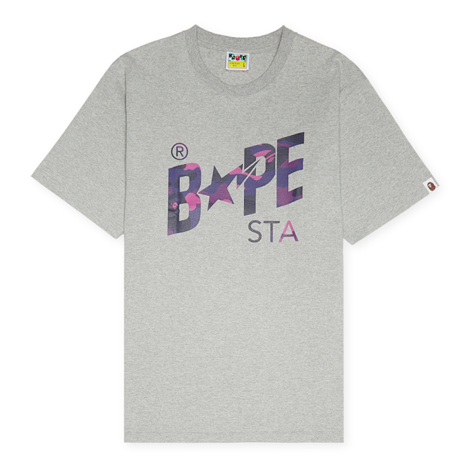 A Bathing Ape Color Camo Bape Sta Logo Tee M grey 88045 1