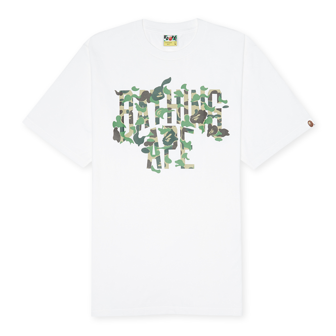 A Bathing Ape ABC Camo Rebuild NYC Logo Tee white 90486 1