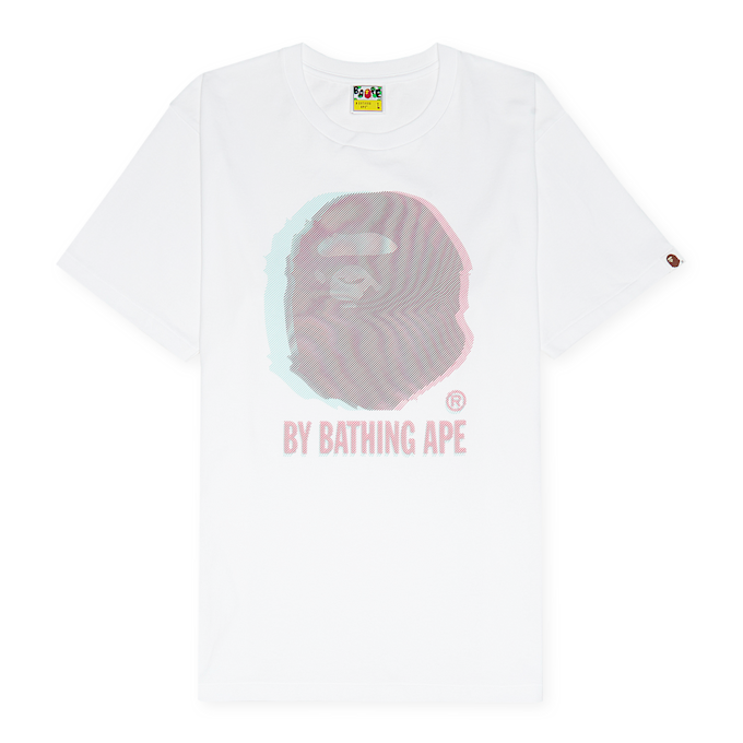 A Bathing Ape Glitch Art By Bathing Tee M blanc 89955 1
