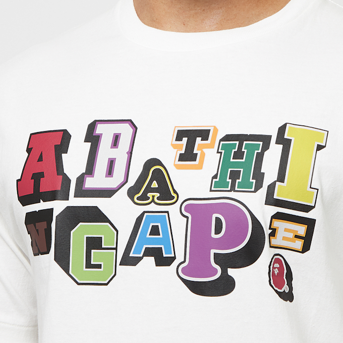 A Bathing Ape Varsity Font T-Shirt white 84729 6