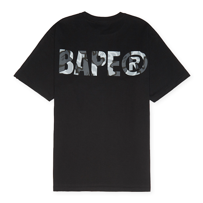 A Bathing Ape Liquid Camo Small Ape Face T-Shirt schwarz 86733 1