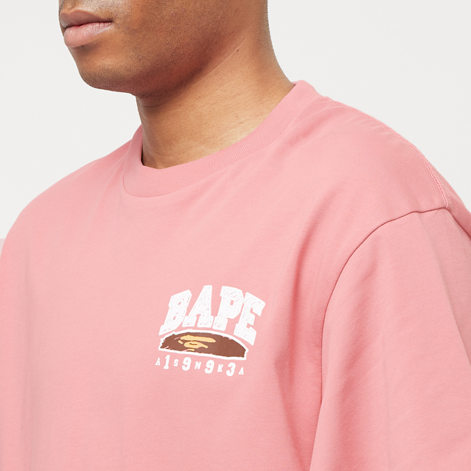 A Bathing Ape Hand Draw BAPE Tee rosa 89957 5