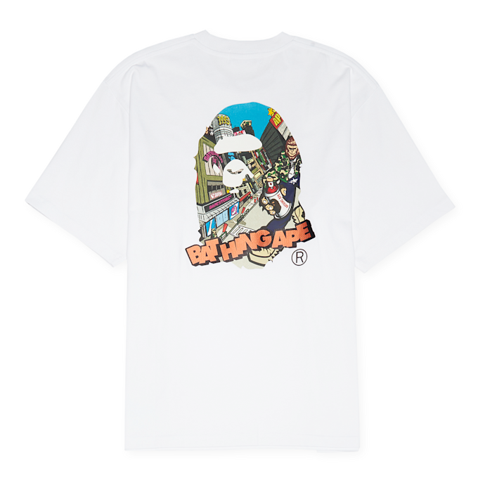 A Bathing Ape Comic Art Ape Head T-Shirt white 84737 1