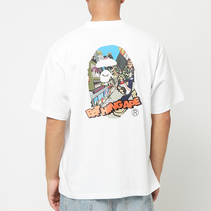 A Bathing Ape Comic Art Ape Head T-Shirt white 84737 4