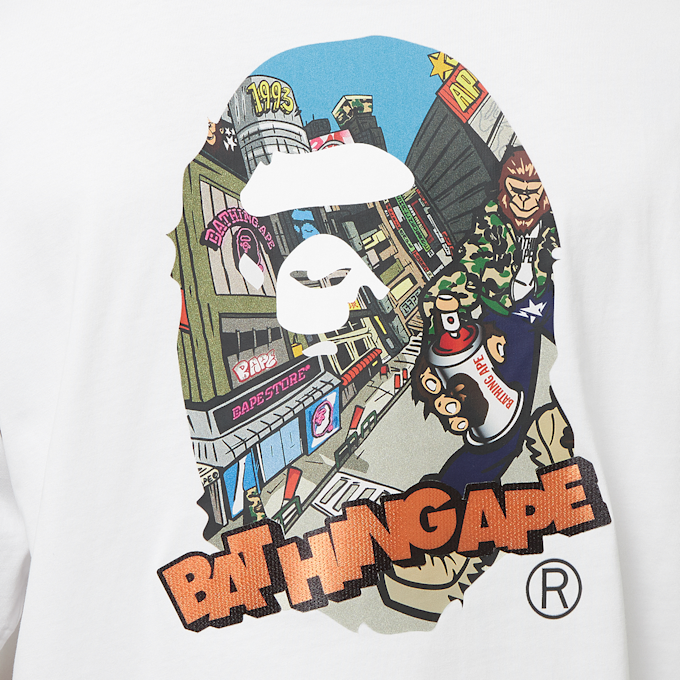 A Bathing Ape Comic Art Ape Head T-Shirt white 84737 5