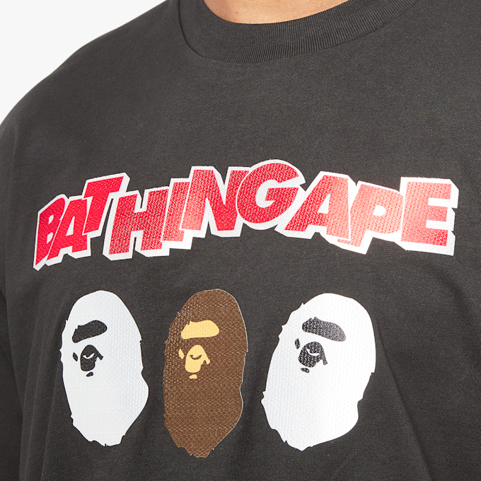 A Bathing Ape Triple Ape Head Tee schwarz 84735 6