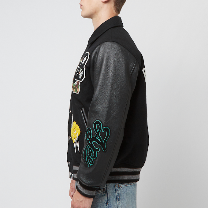 A Bathing Ape Varsity Jacket black 86740 3