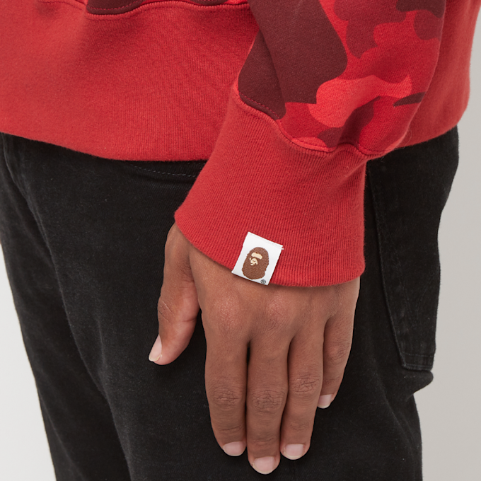 A Bathing Ape Color Camo Double Shark Full Zip Hoodie red 86742 9