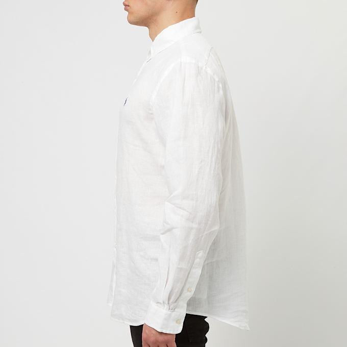 Polo Ralph Lauren Long Sleeve Sport Shirt (Linen) white 88063 3
