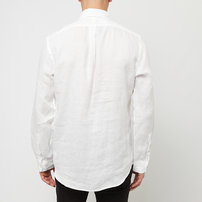 Polo Ralph Lauren Long Sleeve Sport Shirt (Linen) white 88063 4